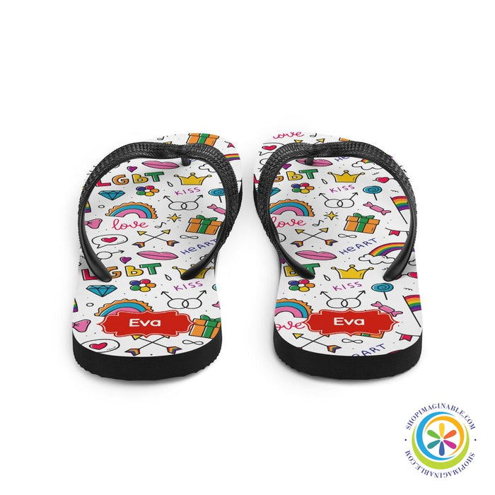 Gay Pride LGBT Flip-Flops-ShopImaginable.com