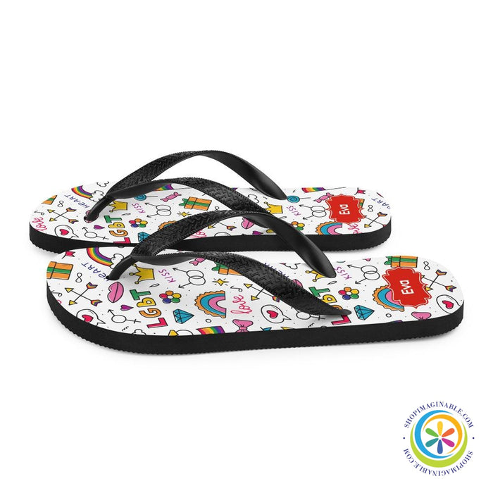 Gay Pride LGBT Flip-Flops-ShopImaginable.com