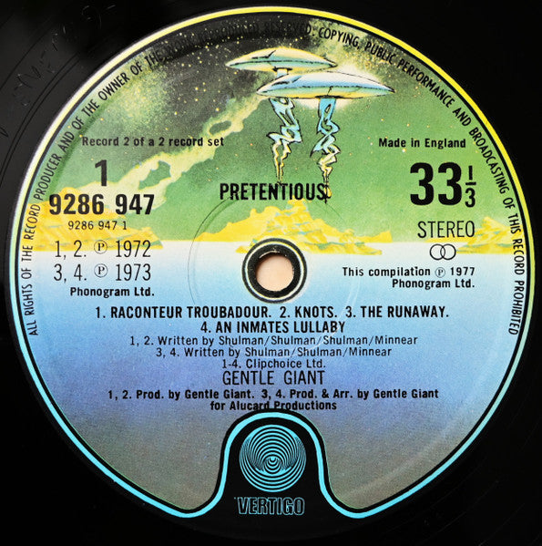 Gentle Giant - Pretentious (LP) [UK] 1st (Very Good Plus (VG+))