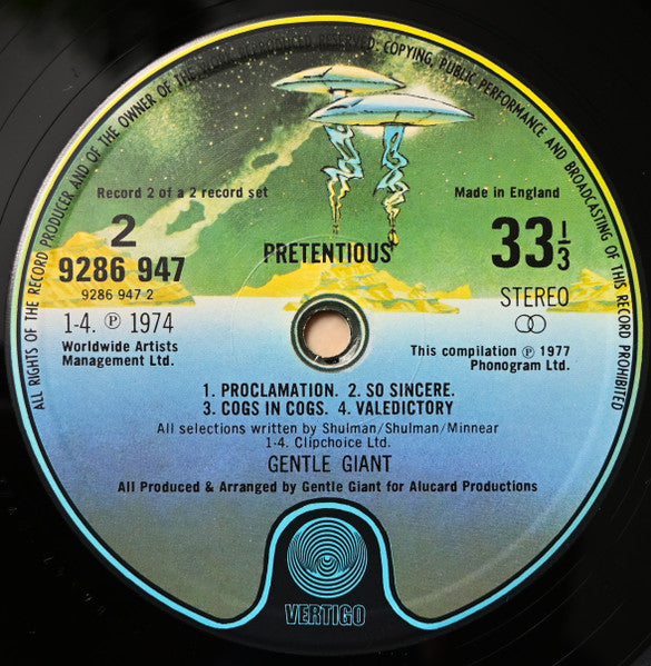 Gentle Giant - Pretentious (LP) [UK] 1st (Very Good Plus (VG+))