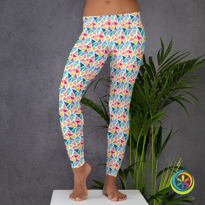 Geometric Triangles Leggings-ShopImaginable.com