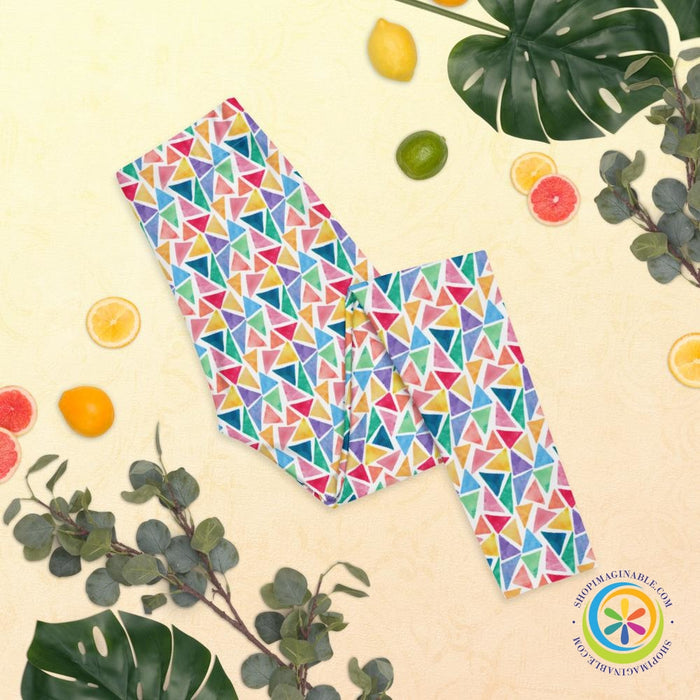 Geometric Triangles Leggings-ShopImaginable.com