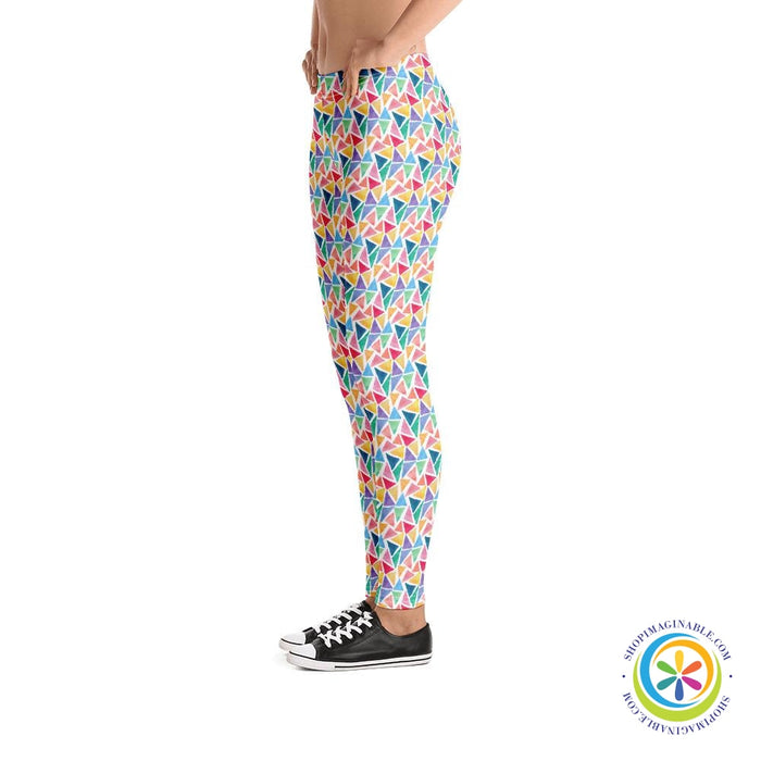 Geometric Triangles Leggings-ShopImaginable.com