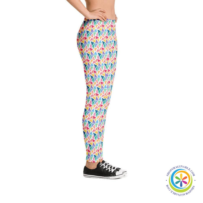 Geometric Triangles Leggings-ShopImaginable.com