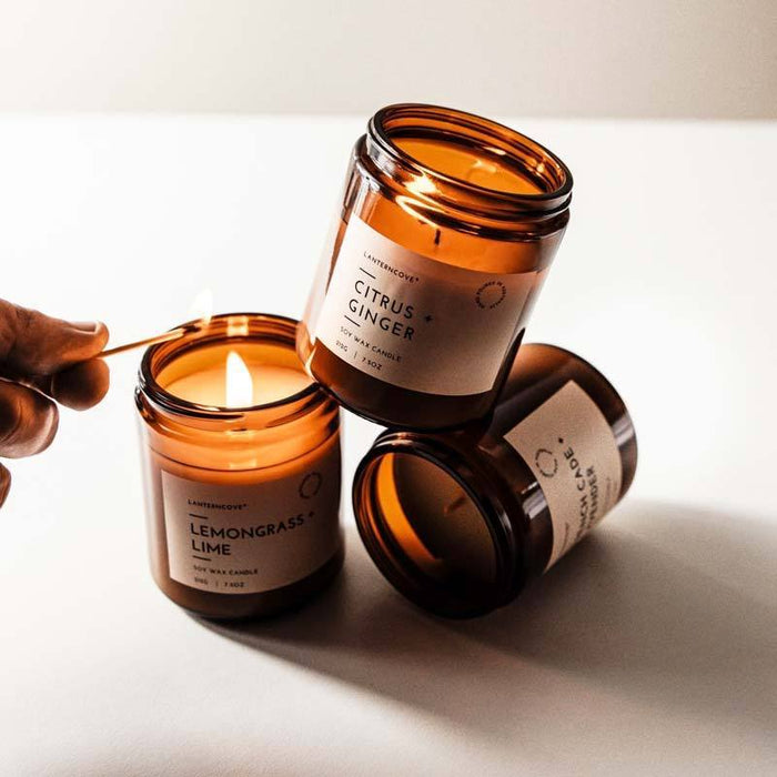 Lantern Cove Glo Candle - Lemongrass & Lime | Koop.co.nz