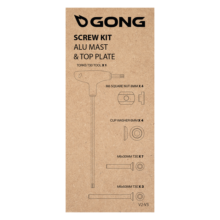 GONG | Kit Vis Mât Alu Platine V2/V3