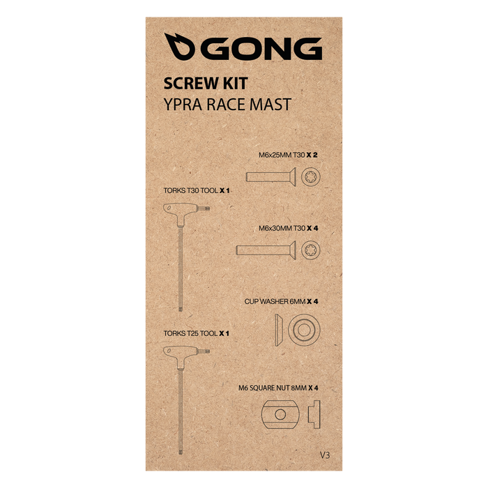 GONG | Kit Vis Mât Carbone Platine Ypra Race V3