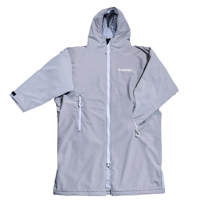 GONG | Poncho Dryfleece Imperméable Gris Clair