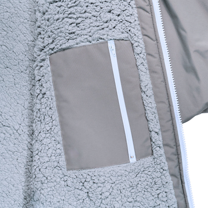 GONG | Poncho Dryfleece Imperméable Gris Clair