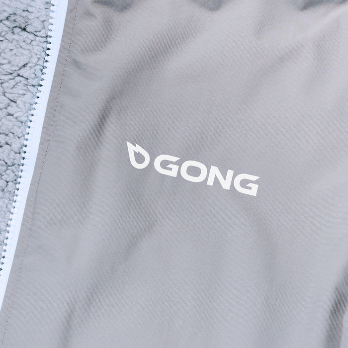 GONG | Poncho Dryfleece Imperméable Gris Clair