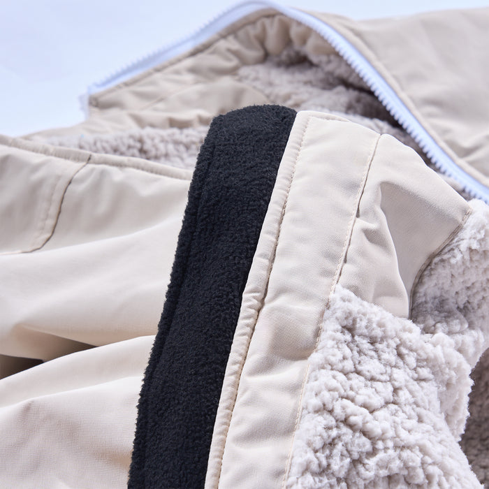 GONG | Poncho Dryfleece Imperméable Rose / Crème