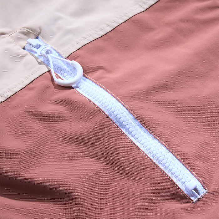 GONG | Poncho Dryfleece Imperméable Rose / Crème