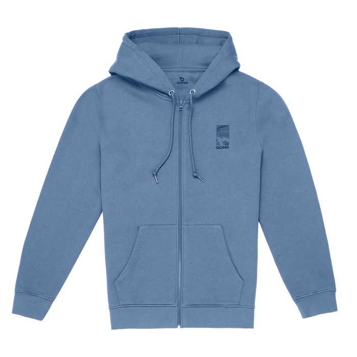 GONG | Sweat À Capuche Zippé Graphic Swell Unisexe