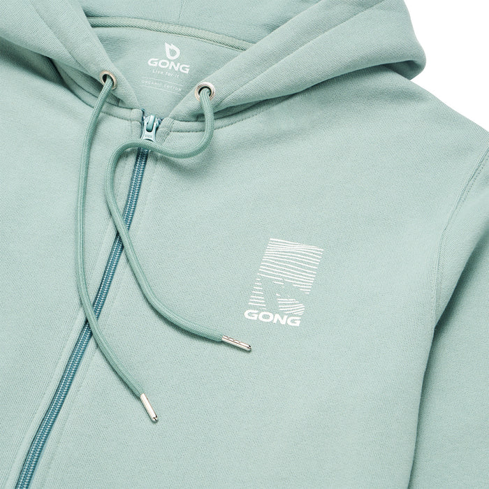 GONG | Sweat À Capuche Zippé Graphic Swell Unisexe