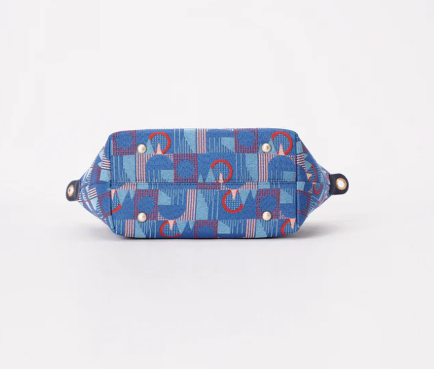 GRAB-TFL-PICCA-GAP | TfL Piccadilly Moquette Mind the Gap Grab Handle Handbag