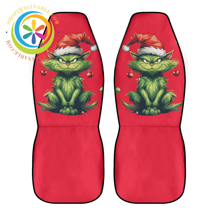 Grinchy Cat Car Seat Covers Cover