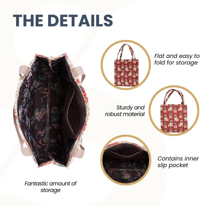 GUSS-PUG |  PUG Foldable Gusset Bag