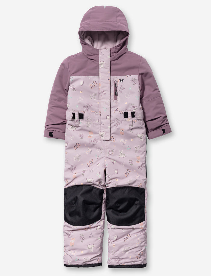 Habit de neige 1 pièce imprimé pour petite fille