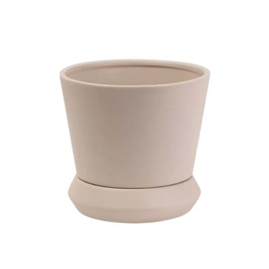 Potted Hamburg Planter Small - Parchment | Koop.co.nz