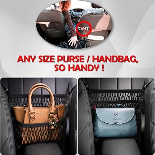 Handbag Holder of 3 Layers Mesh Net Pocket Bag Travel Pet Clever