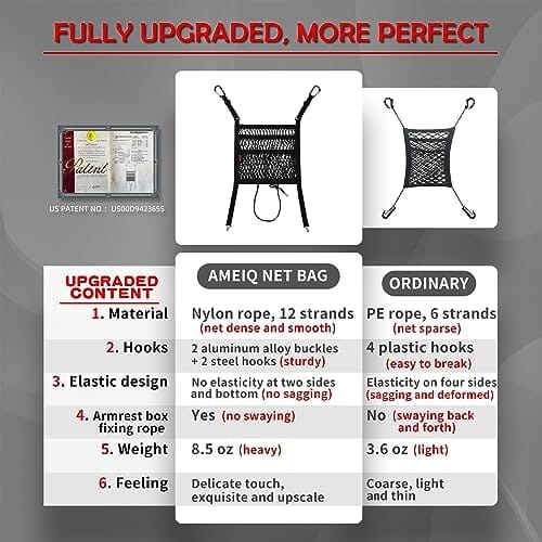 Handbag Holder of 3 Layers Mesh Net Pocket Bag Travel Pet Clever