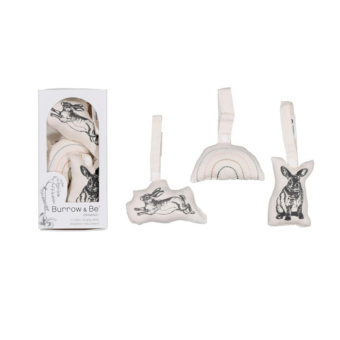 Burrow & Be Hanging Baby Rattle Set (3pc) | Koop.co.nz