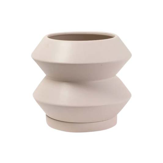 Potted Hanover Planter Small - Parchment | Koop.co.nz