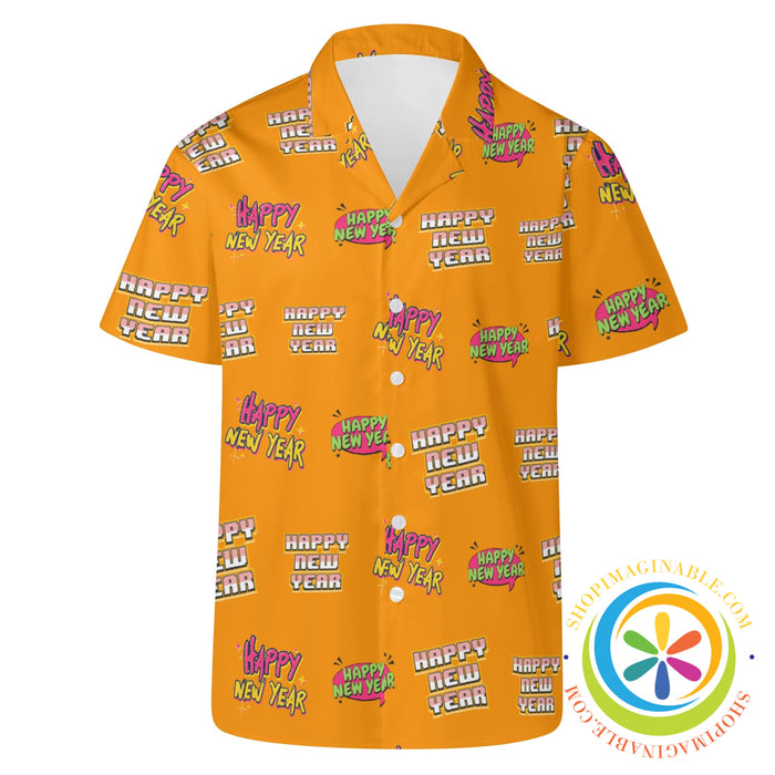 Happy New Year Party Hawaiian Casual Shirt