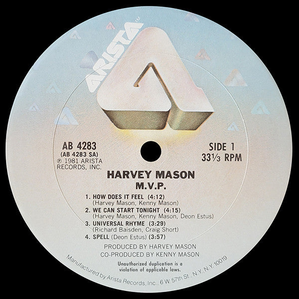 Harvey Mason - M.V.P. (LP) [US] 1st (Very Good Plus (VG+))