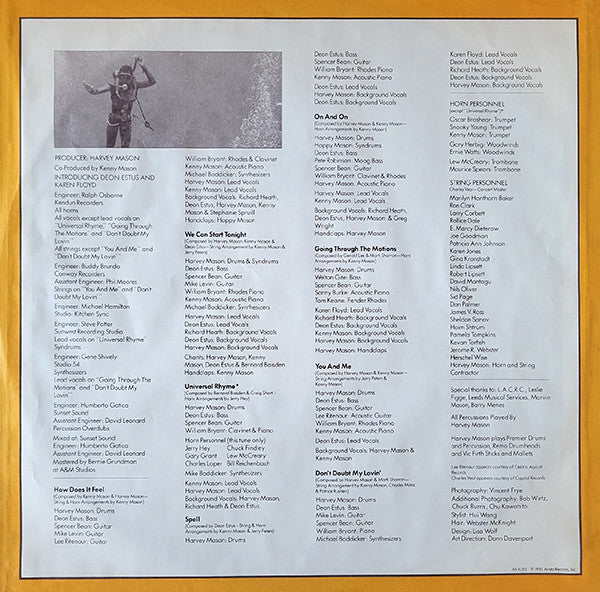 Harvey Mason - M.V.P. (LP) [US] 1st (Very Good Plus (VG+))