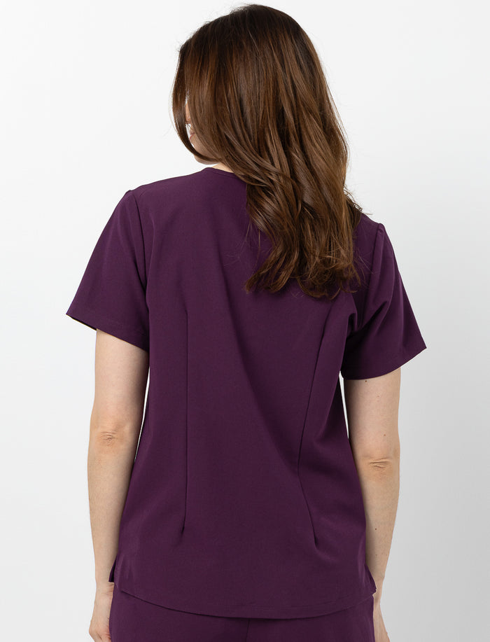 Haut d'uniforme médical à col en V