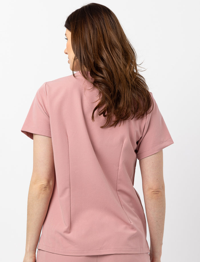 Haut d'uniforme médical à col en V