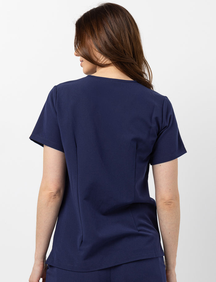 Haut d'uniforme médical à col en V