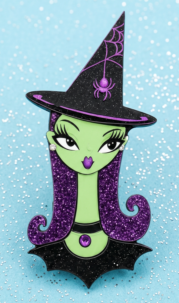 Hex Appeal Spooky Doll Brooch by Miss Fluff x Lipstick & Chrome