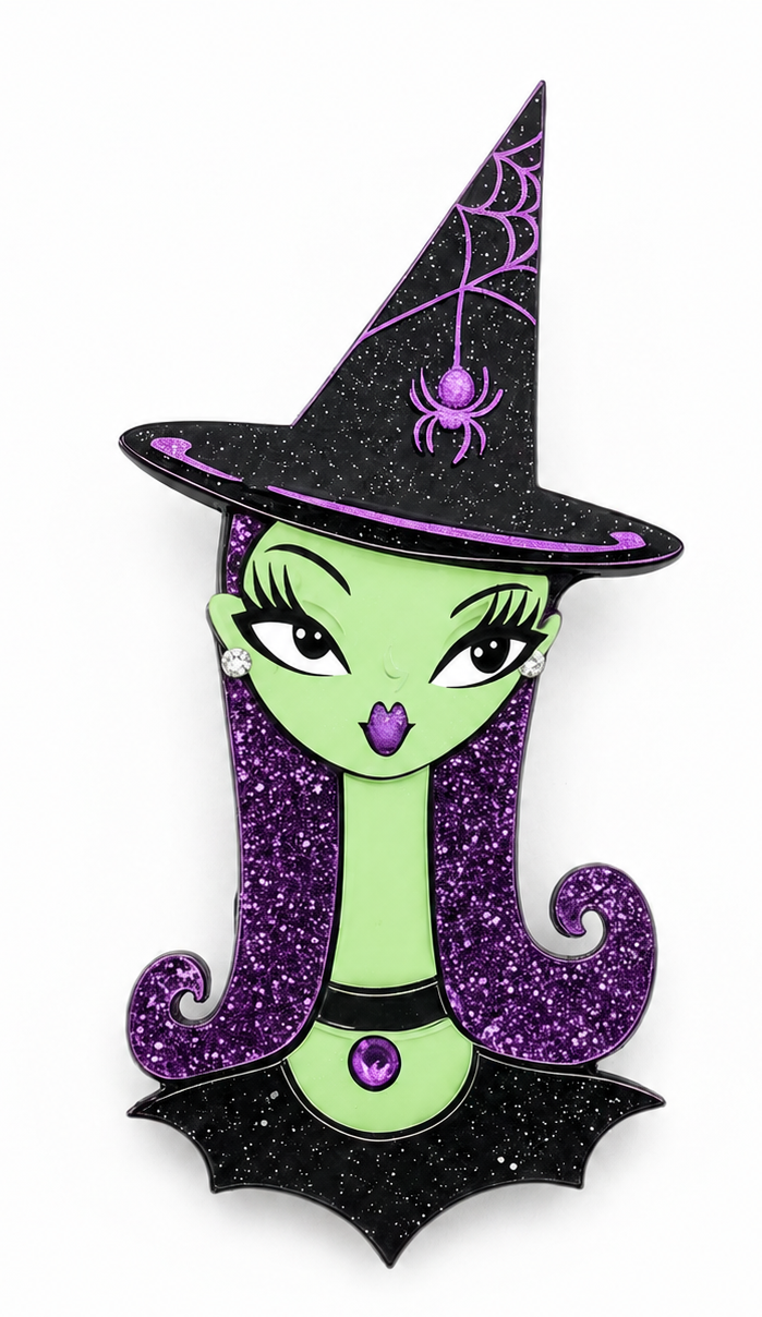 Hex Appeal Spooky Doll Brooch by Miss Fluff x Lipstick & Chrome