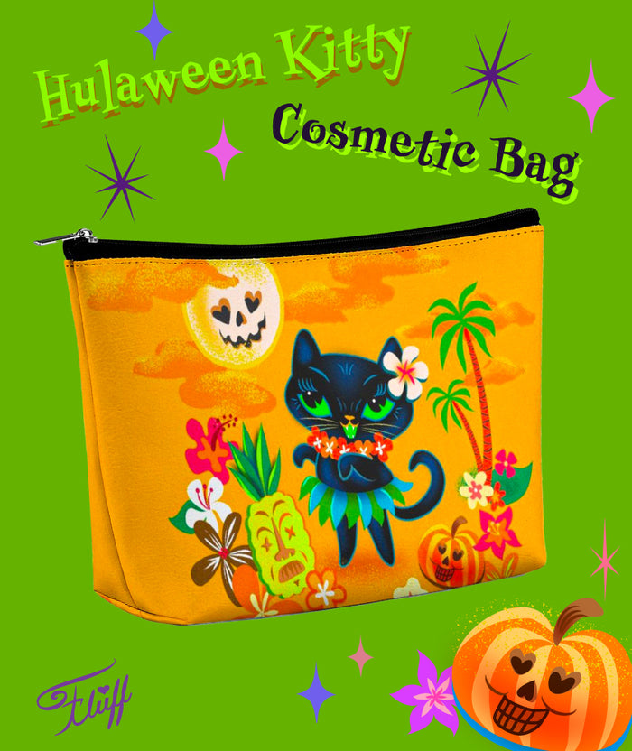 Hulaween Kitty • Cosmetic Bag