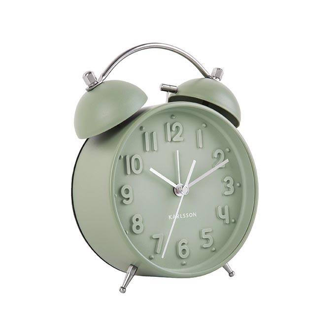 Karlsson Iconic Alarm Clock - Grayed Jade | Koop.co.nz