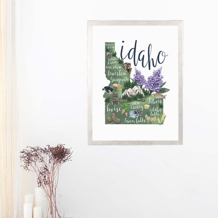 5"x7" / Art Print / Antique Silver