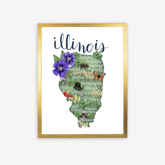 5"x7" / Art Print / Antique Gold