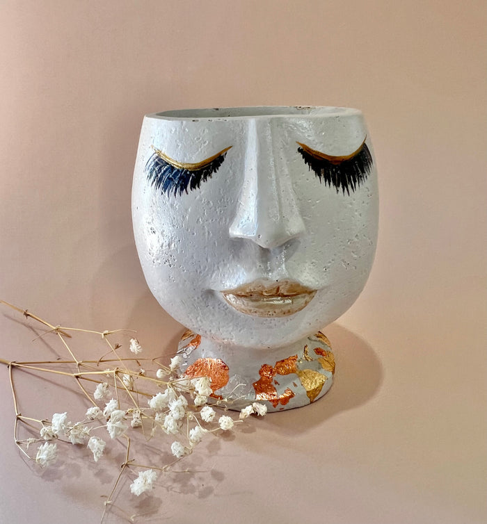 Concrete Face Planter