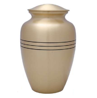 IMPERFECT - Classic Gold Cremation Urn - IUCL100 - NON-RETURNABLE