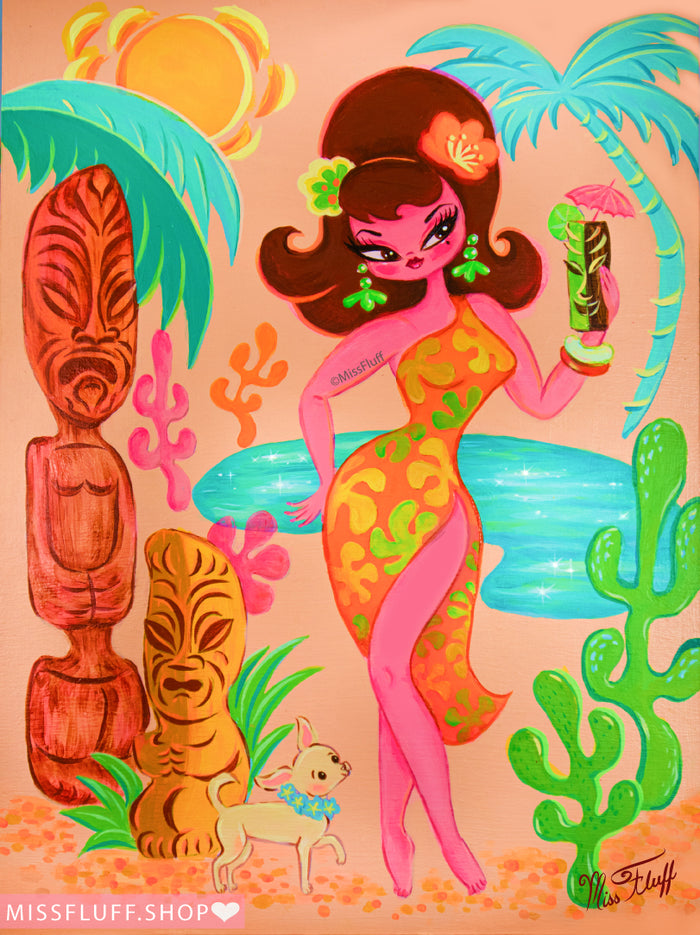 In a Tiki Mood • Art Print