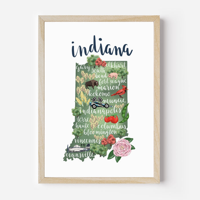Indiana  - Art Print or Canvas - Jetty Home