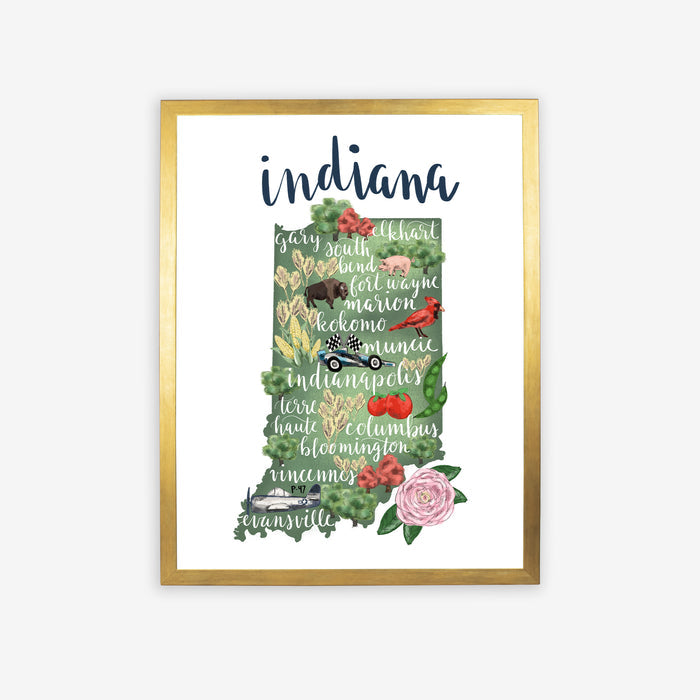 Indiana  - Art Print or Canvas - Jetty Home