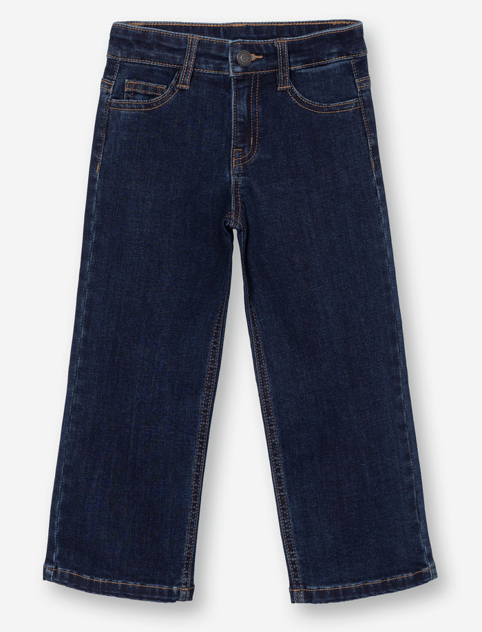 Jean à jambe large en denim pour fille