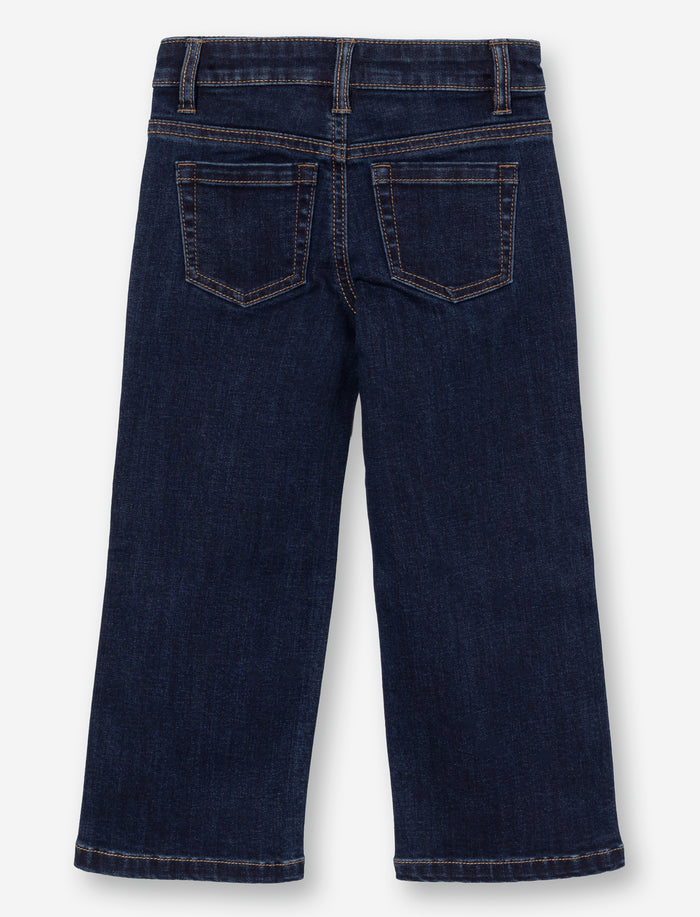 Jean à jambe large en denim pour fille