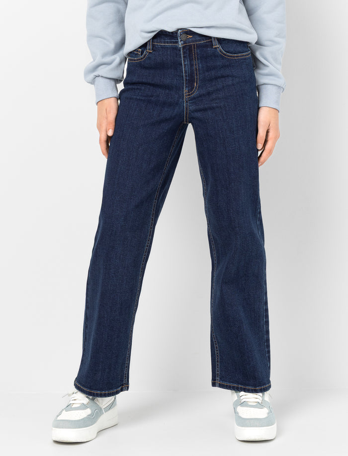 Jean à jambe large en denim pour fille