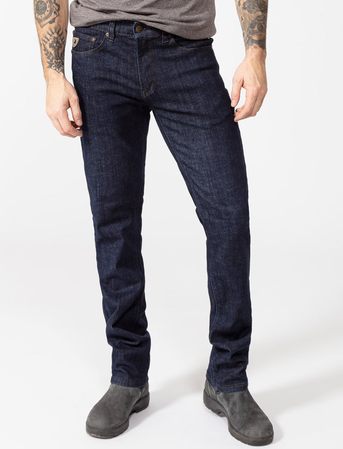 Jean à taille régulière et jambe droite