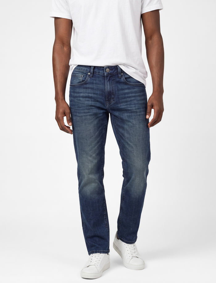 Jean en denim délavé pour homme