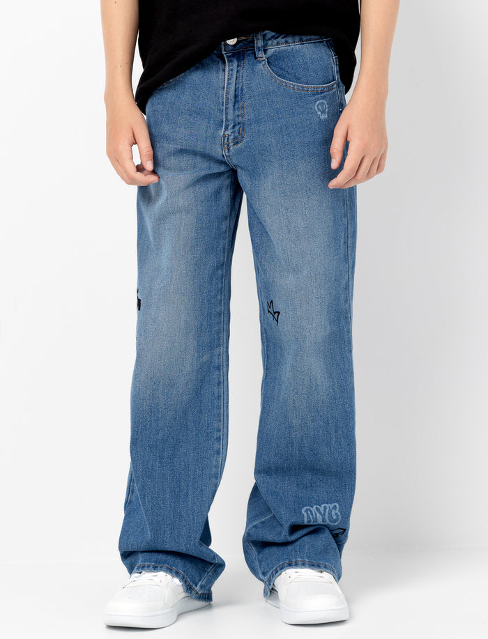 Jean en denim imprimé pour garçon
